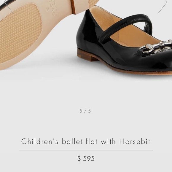 Children's ballet flat with Horsebit - Picture 3 of 12
